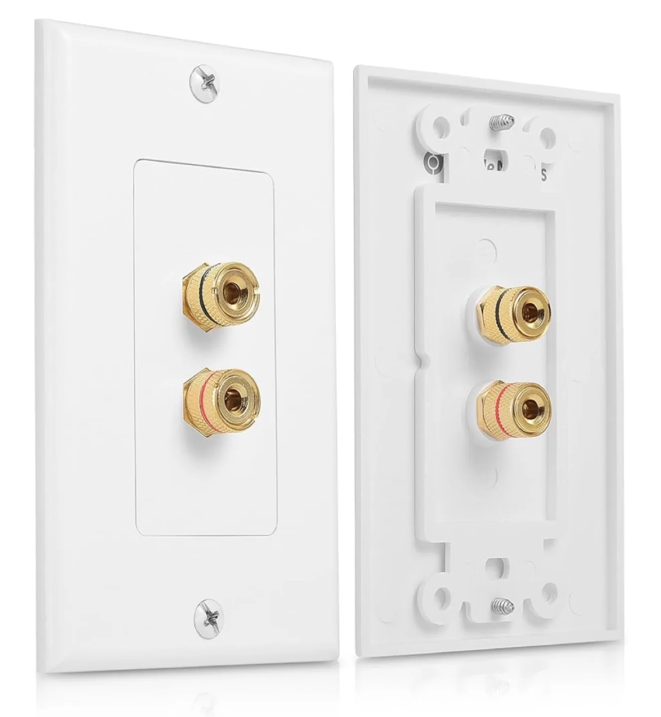 Cable Matters Banana Plug Binding Post Wall Plate - New thumbnail
