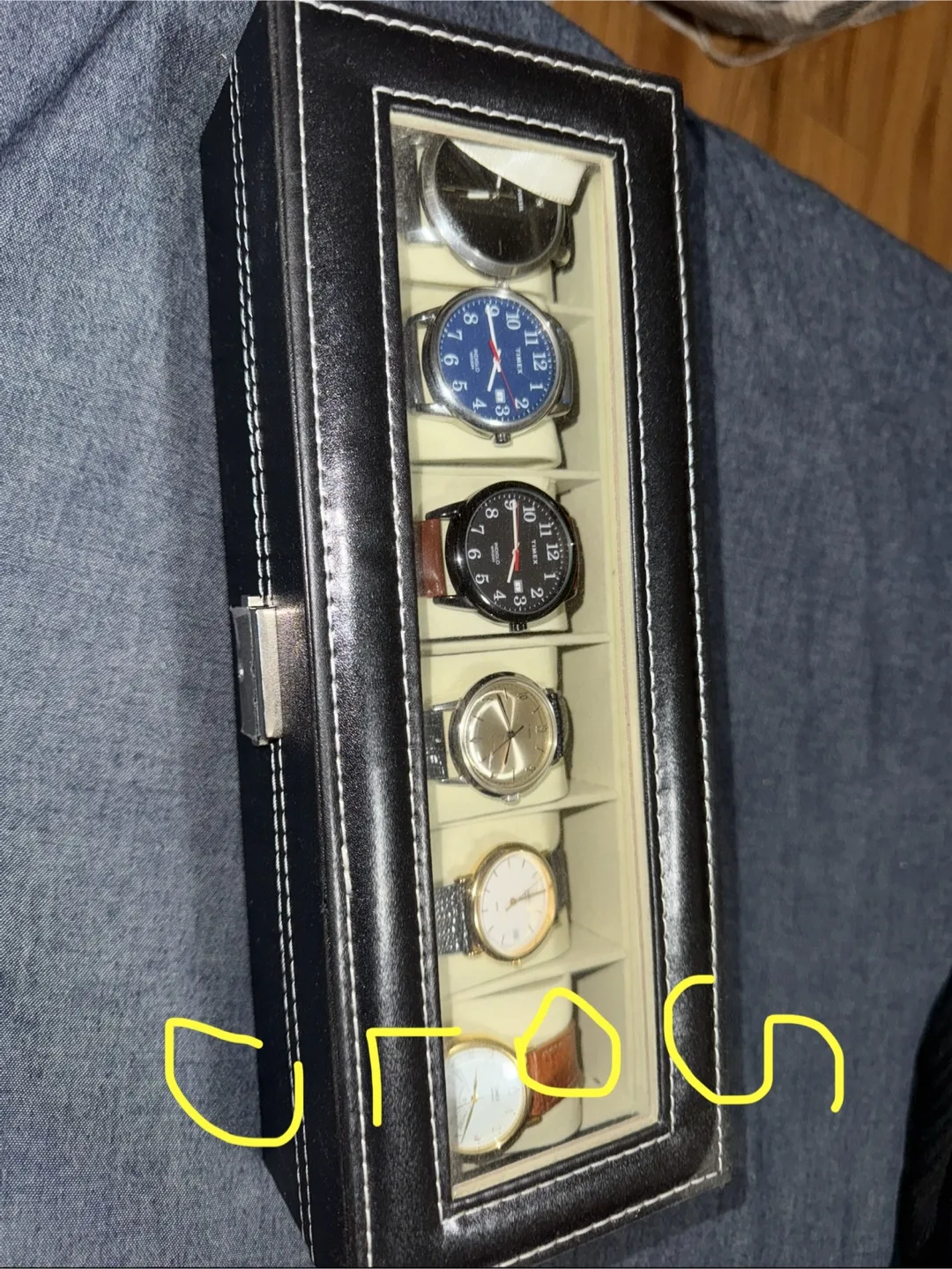 Watch Collection with Display Case - Fossil, Timex image indicator(7)