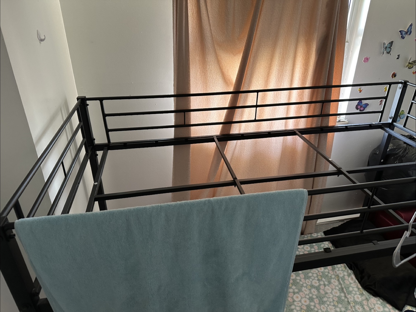 Black Metal Bunk Bed Frame - photo 4