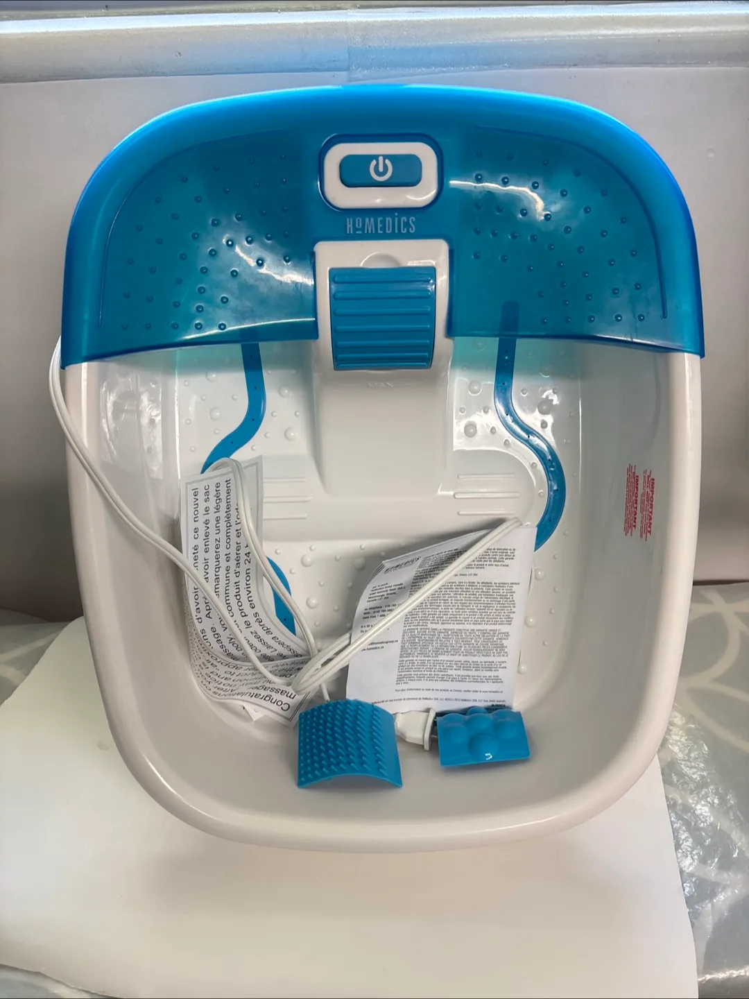 Homedics Bubble Bliss Deluxe Foot Spa with Heat image indicator(2)