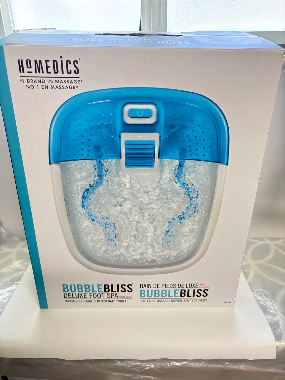 Homedics Bubble Bliss Deluxe Foot Spa with Heat thumbnail