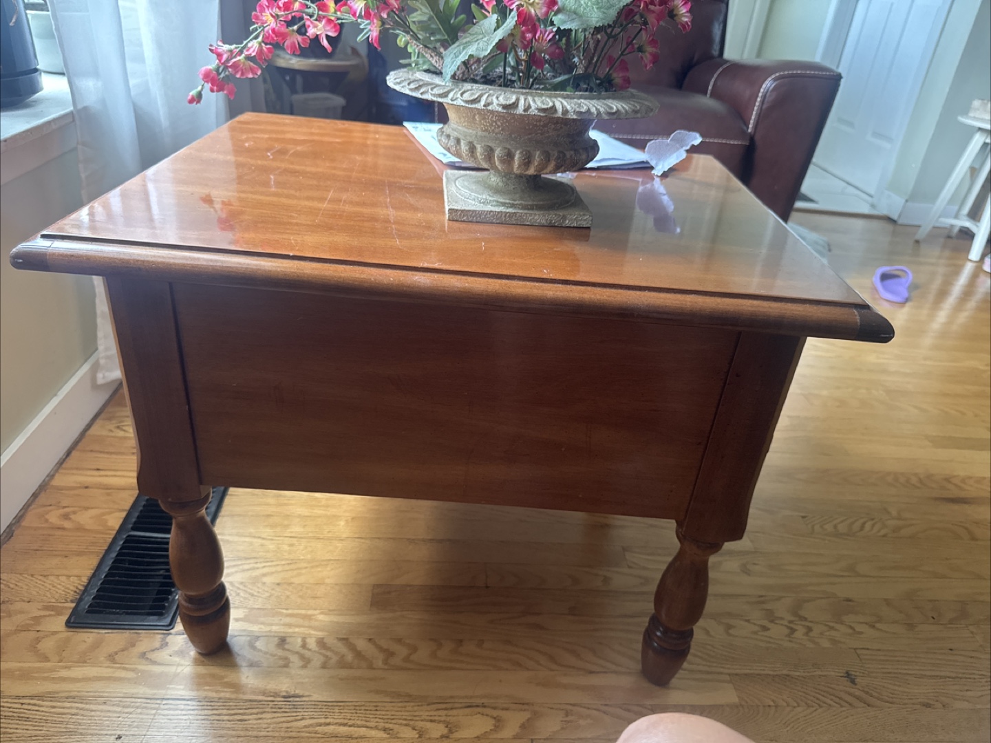 Wooden Side Table with Drawer