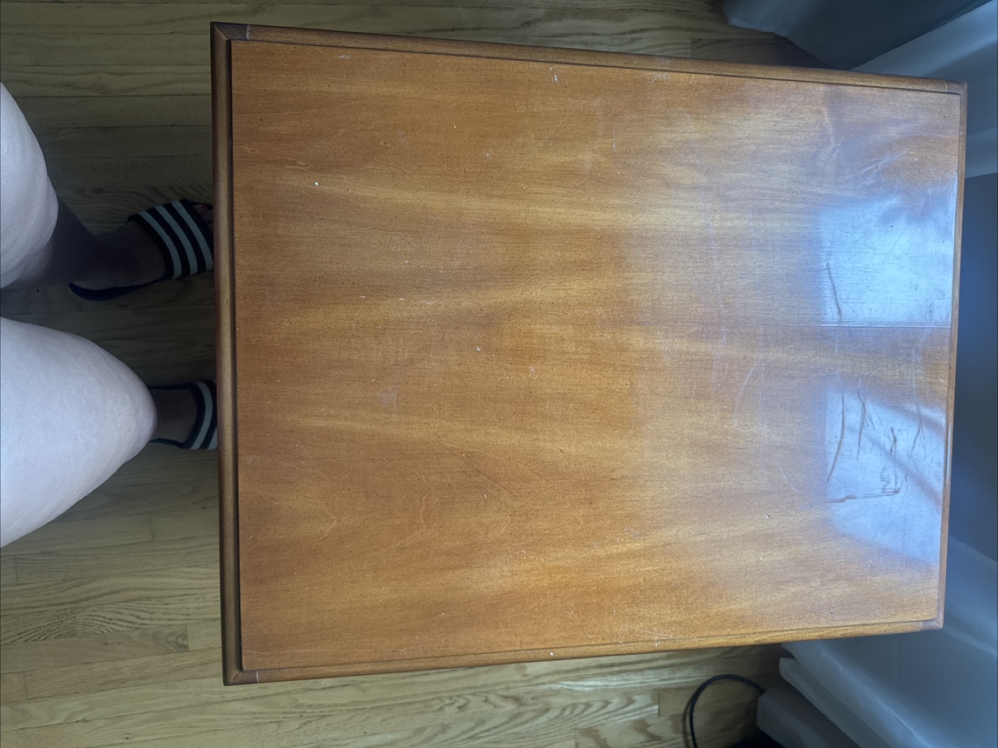 Wooden Side Table with Drawer - photo 3
