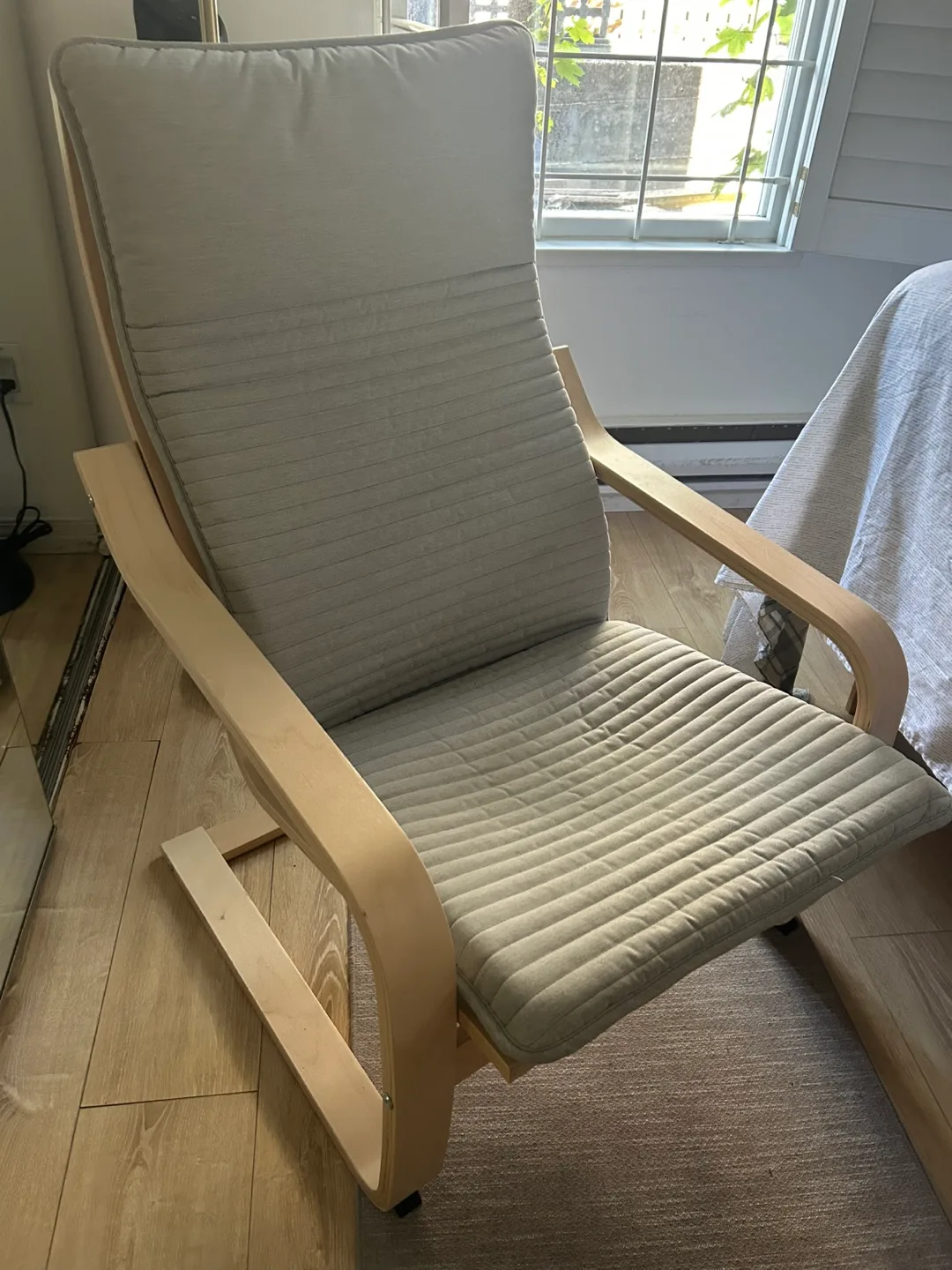 IKEA Poang Chair - Light Beige thumbnail