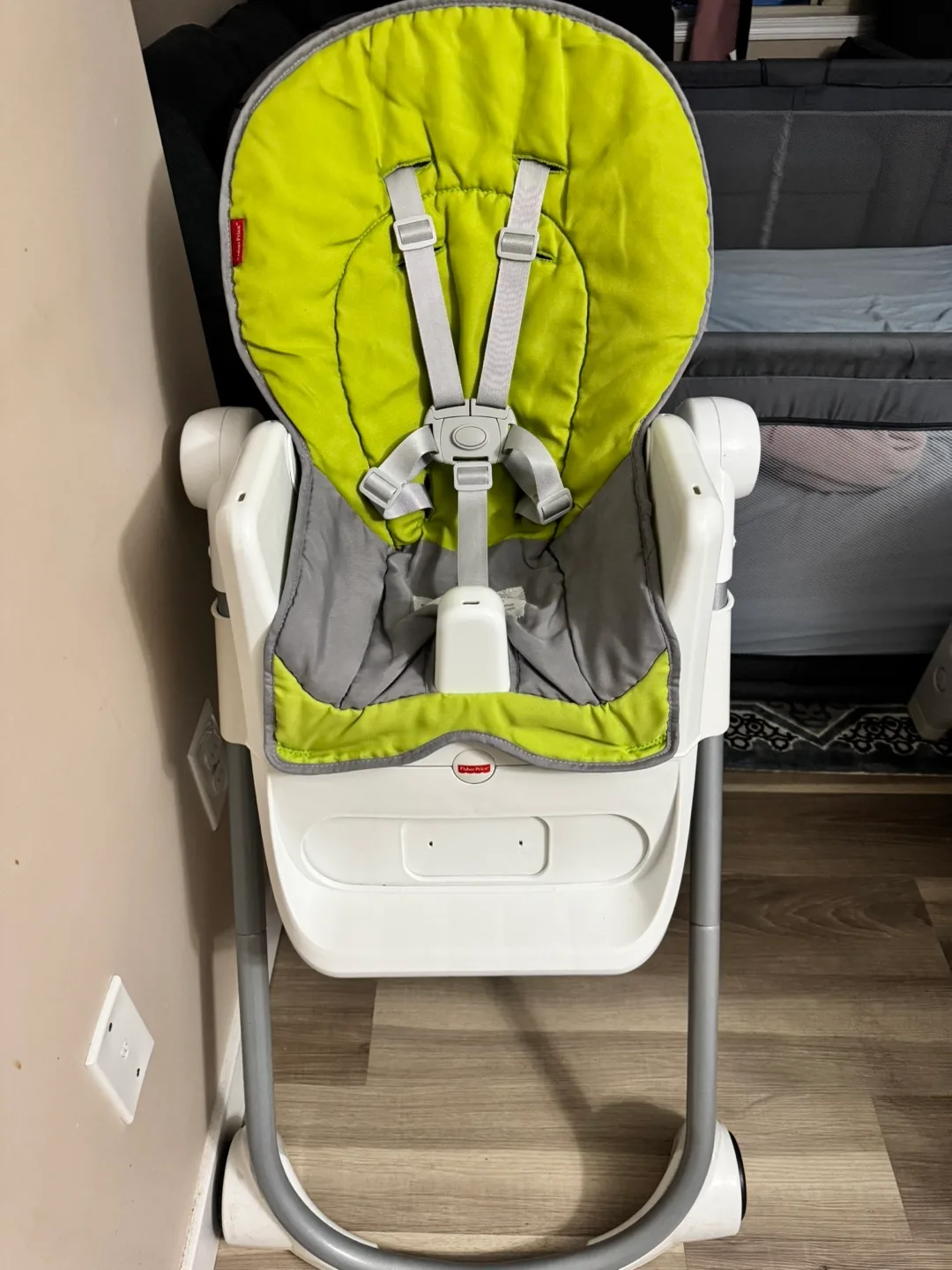 Fisher-Price High Chair - Green & Grey thumbnail