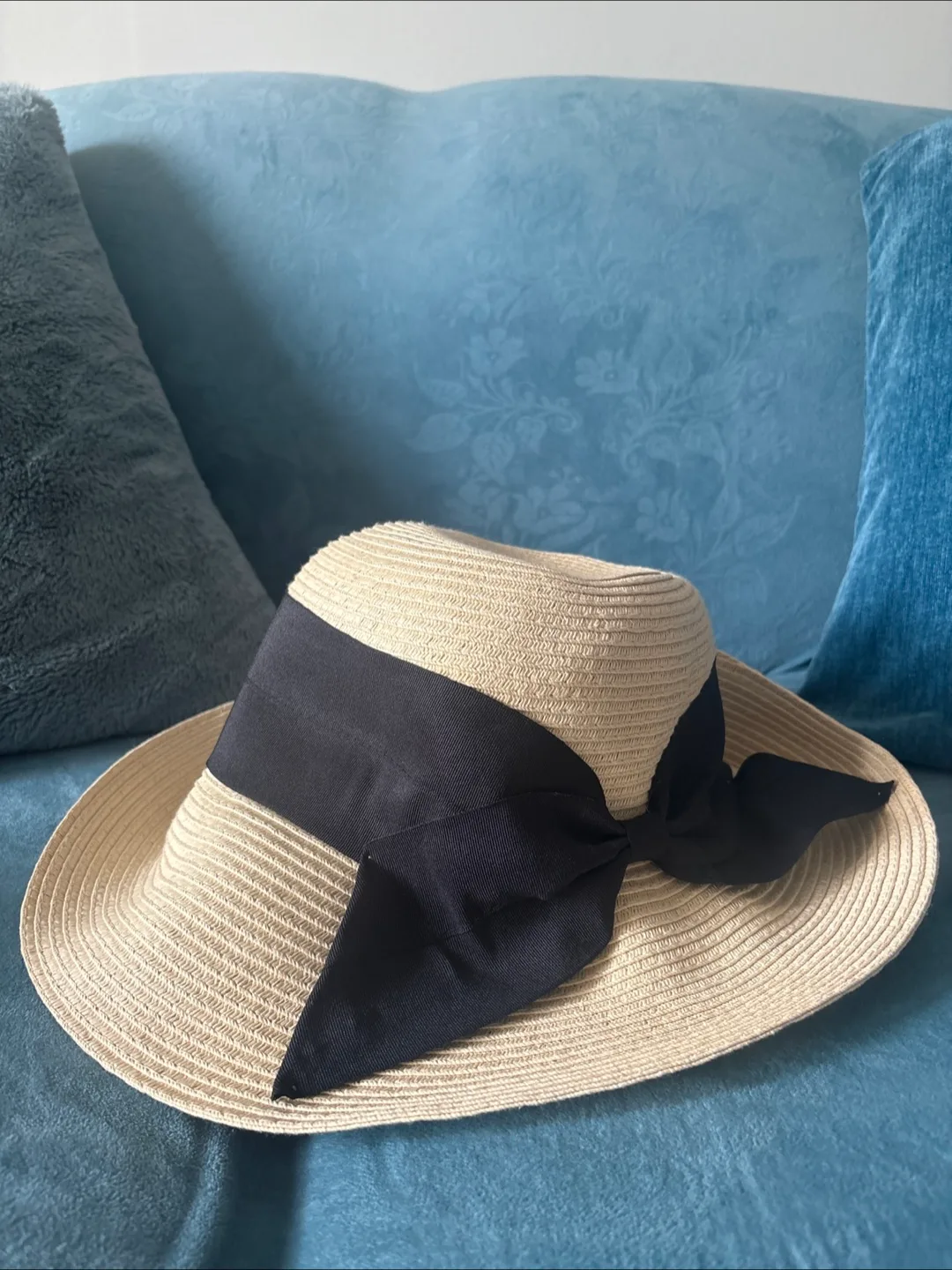 Parkhurst Hat - Beige with Black Ribbon thumbnail