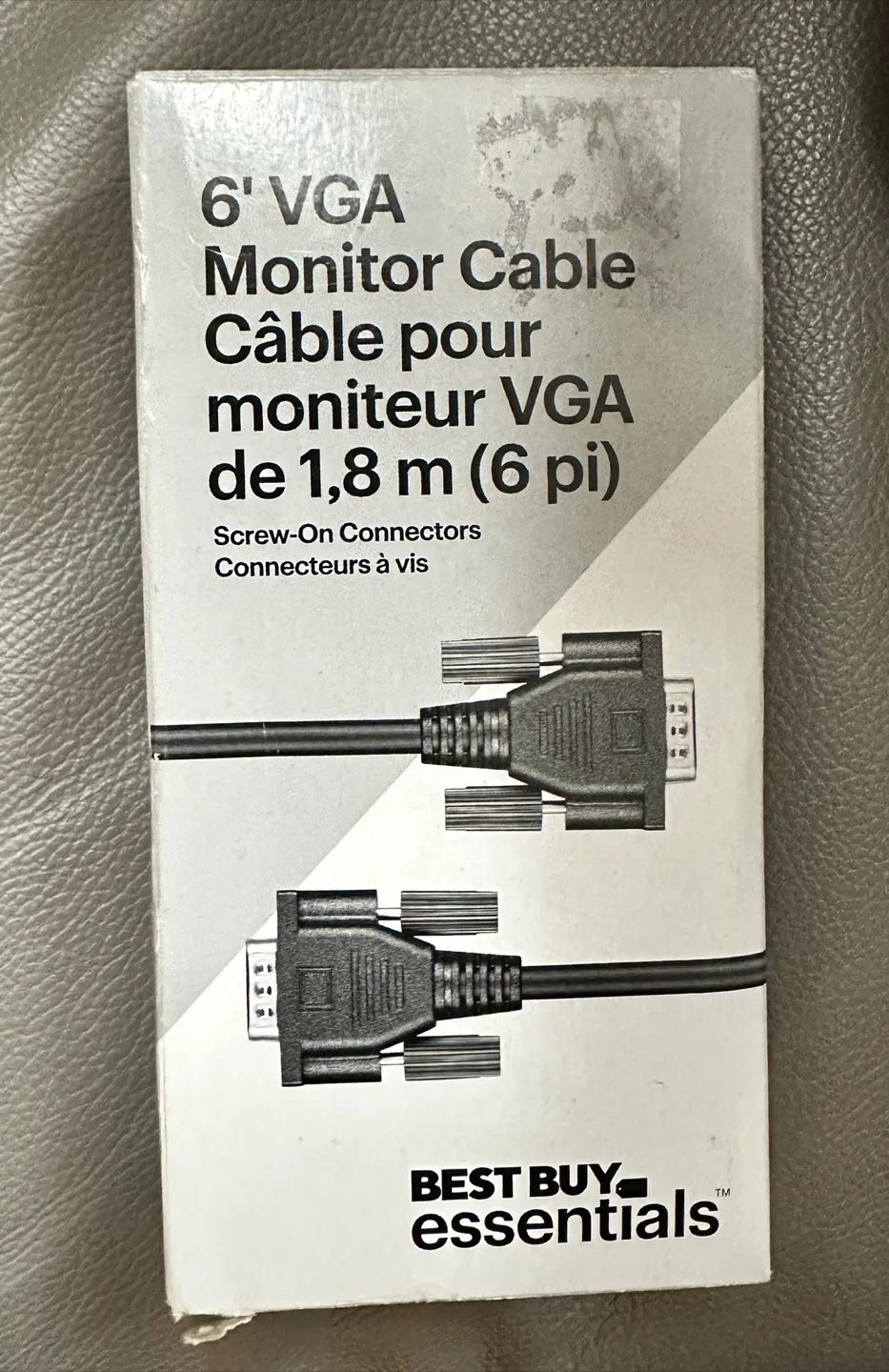 Best Buy Essentials 6' VGA Monitor Cable - New thumbnail