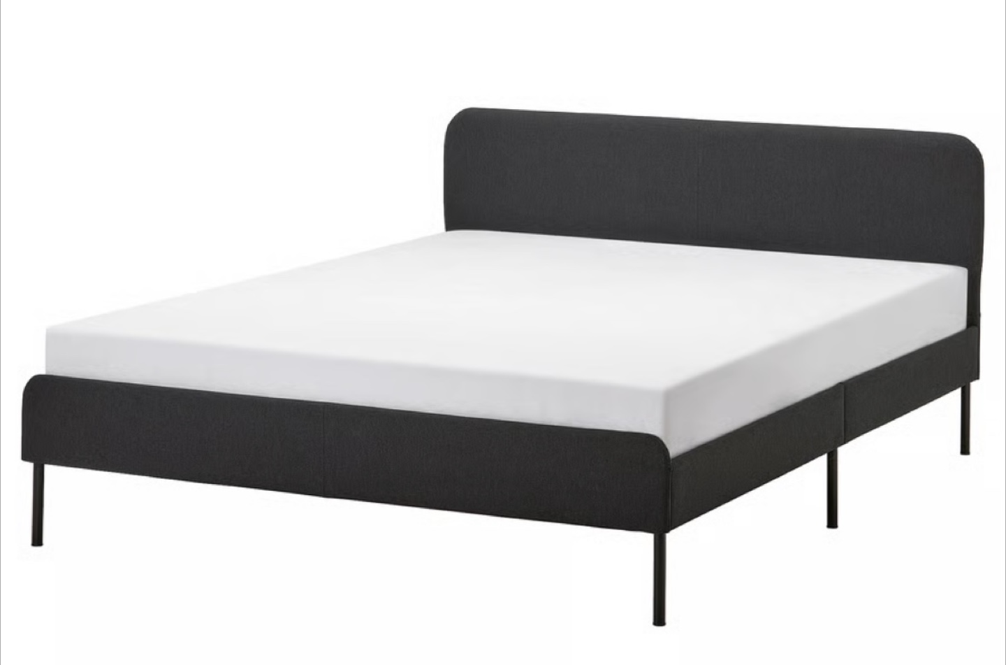 Bedroom Set : Queen Bed + Mattress + 2 Nightstands + 2 Lamps - photo 3