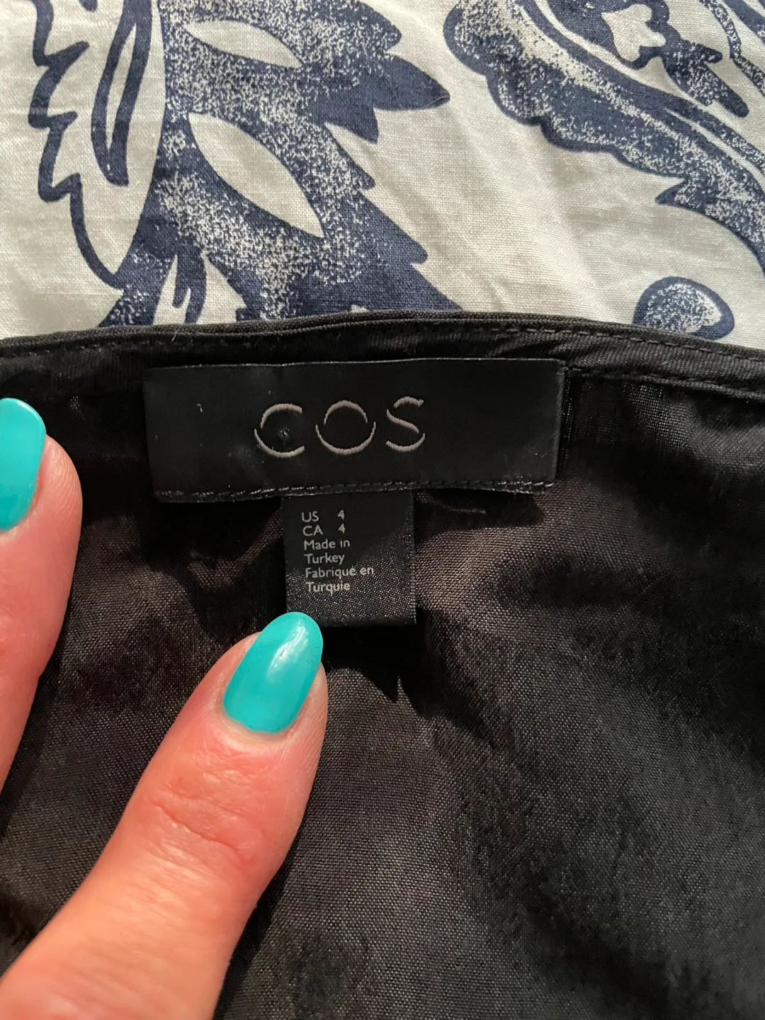COS Black Dress Size 4 image indicator(2)