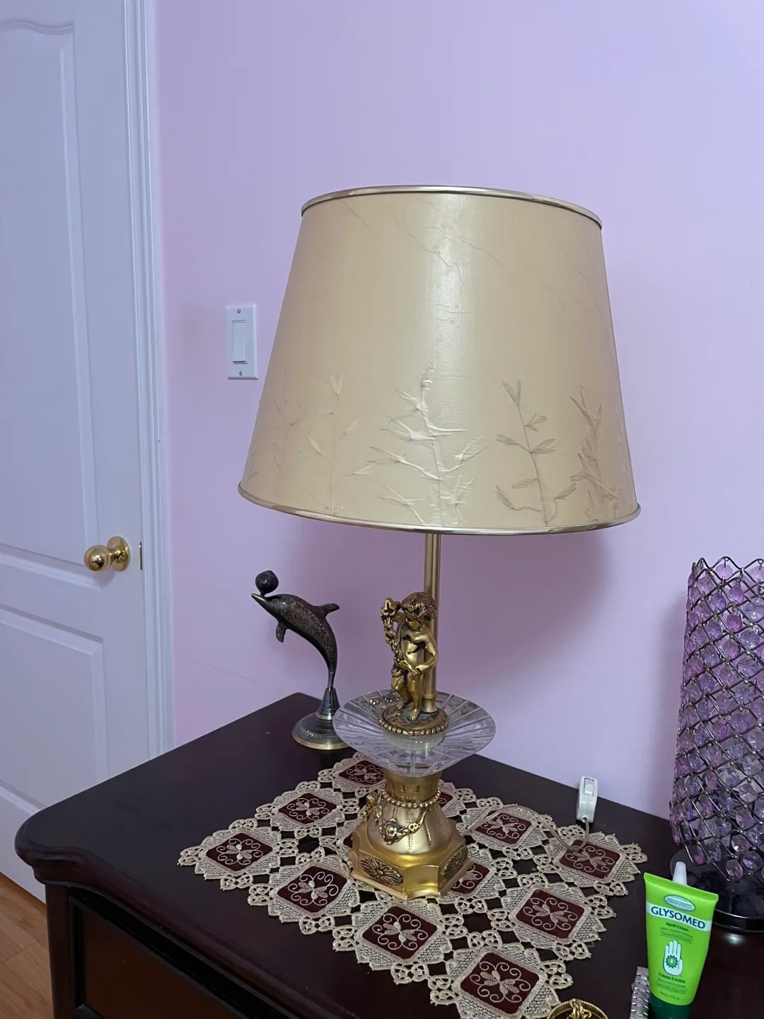 A pair of Vintage Angel Table Lamp thumbnail