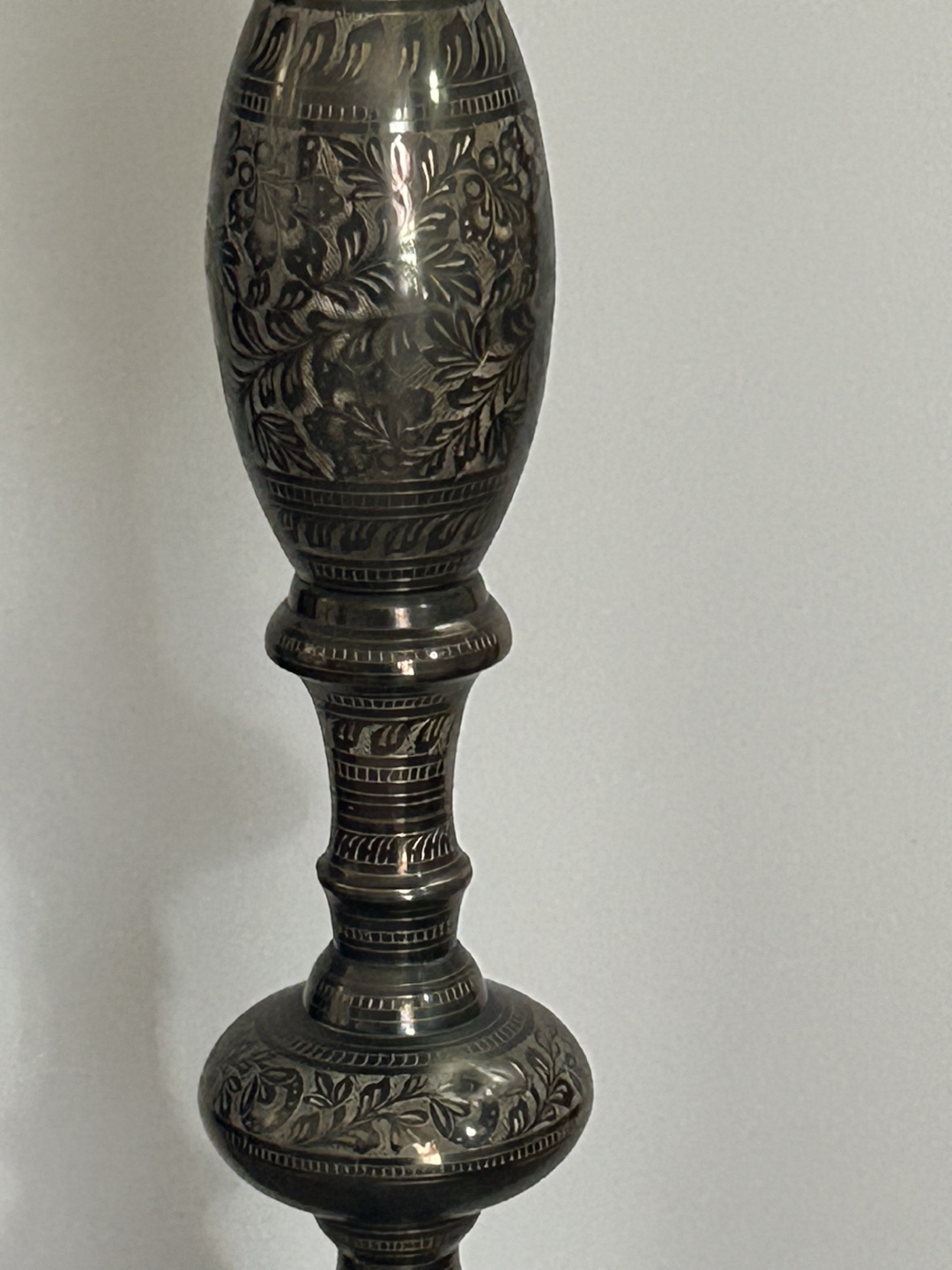 Vintage Ornate Brass Floor Lamp - photo 3
