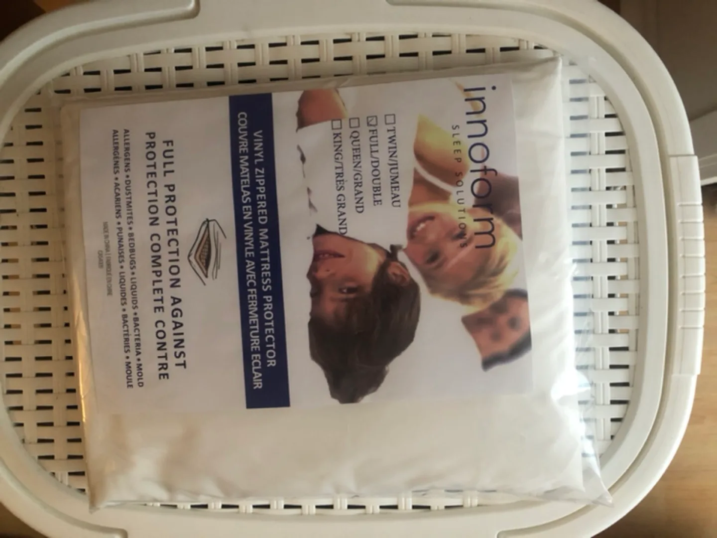Bed protector for double or full bed mattress thumbnail