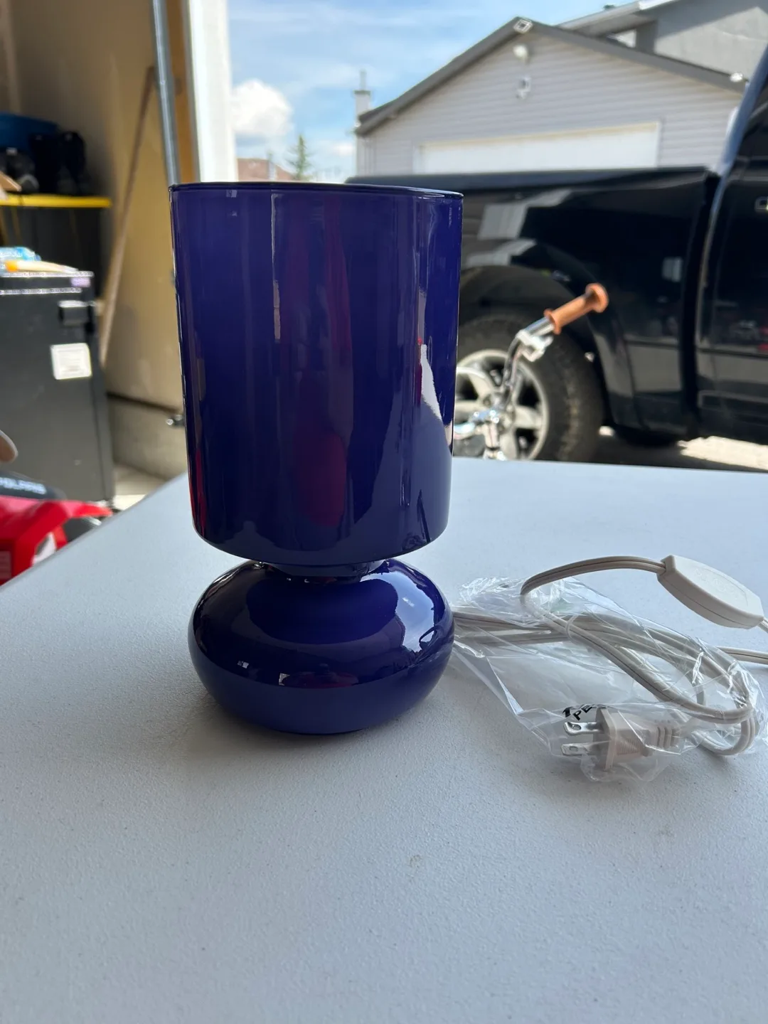 IKEA Lykta Purple Table Lamp thumbnail