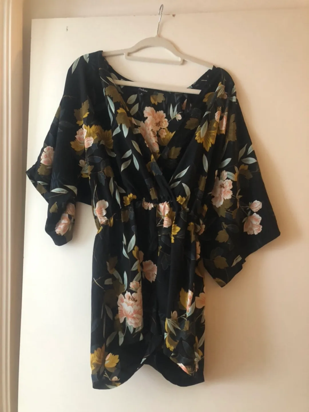 Romper one piece with rope floral thumbnail