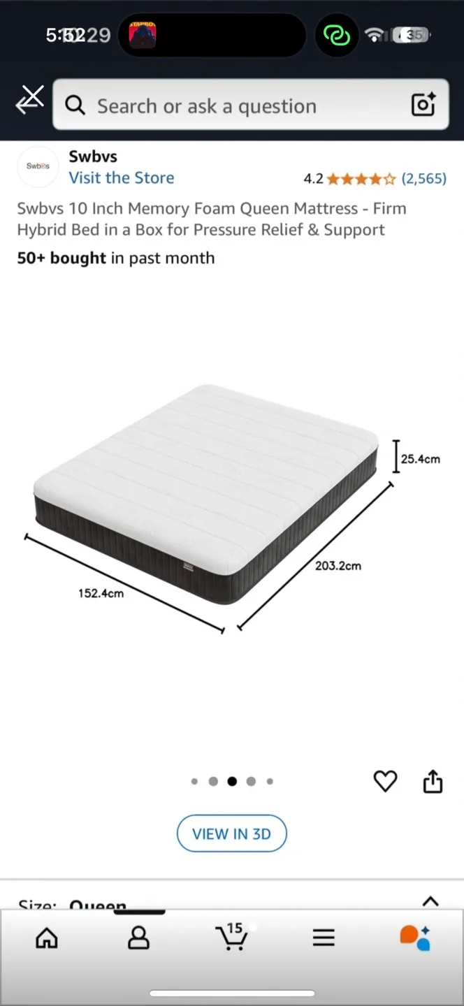10 Inch Queen Mattress thumbnail