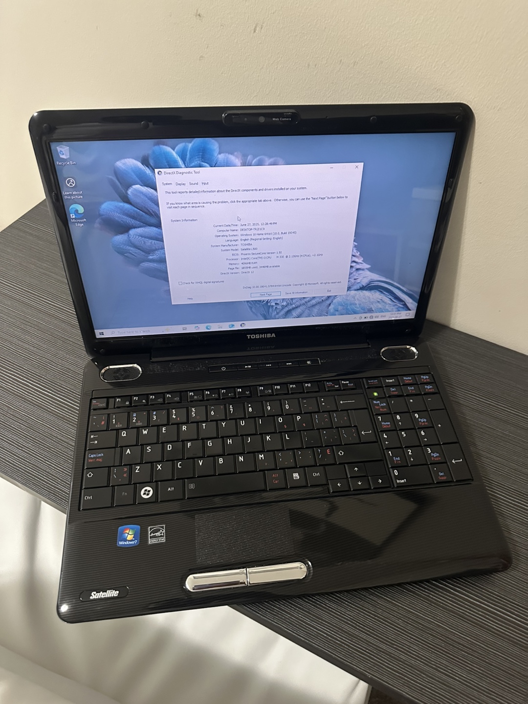 Toshiba L500 laptop in excellent condition