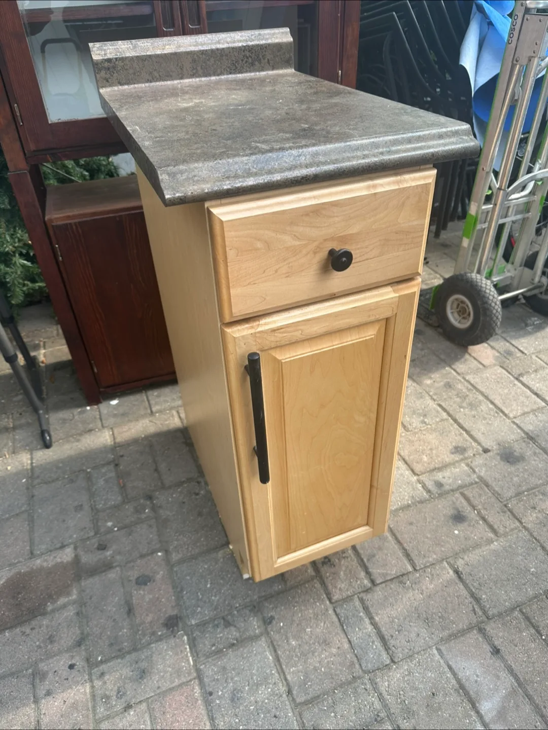 Small Kitchen Lower Cabinet with Drawer thumbnail