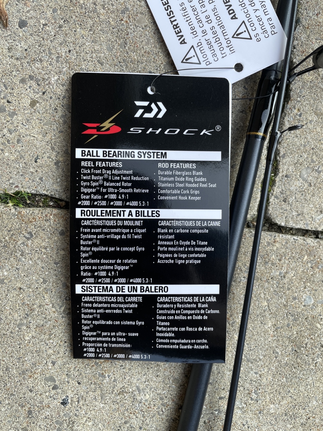 Daiwa Shock Spinning Rod & Reel Combo - photo 3