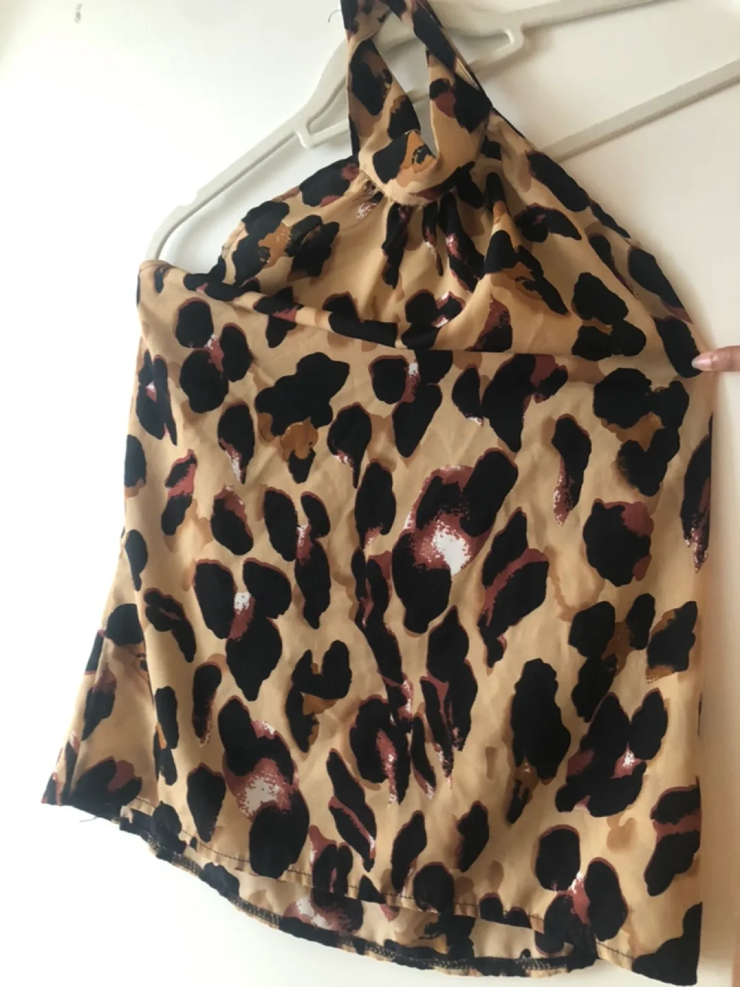 Leopard halter top thumbnail