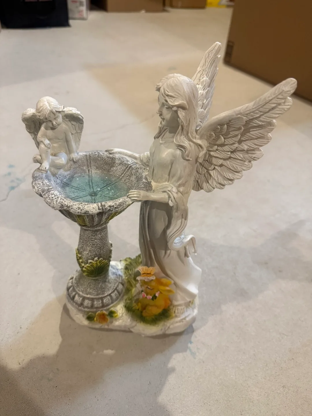 New in box - Solar Garden Decor Angel Fountain thumbnail