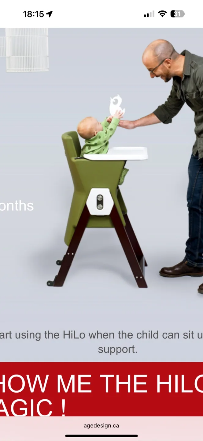 AGE Design HiLo High Chair thumbnail