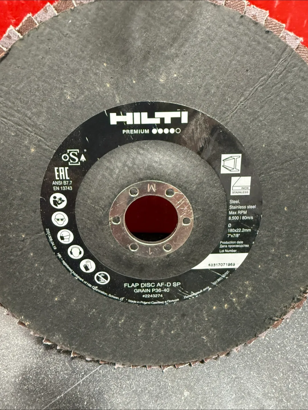 Hilti Premium 7” Flap Disc (metal) thumbnail