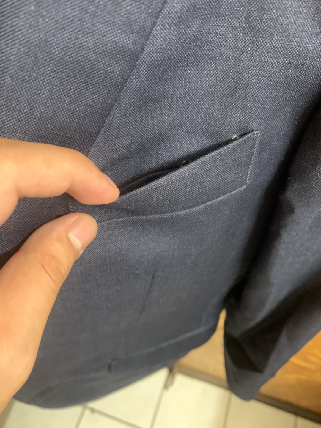 Indochino Navy Blue Blazer - photo 3