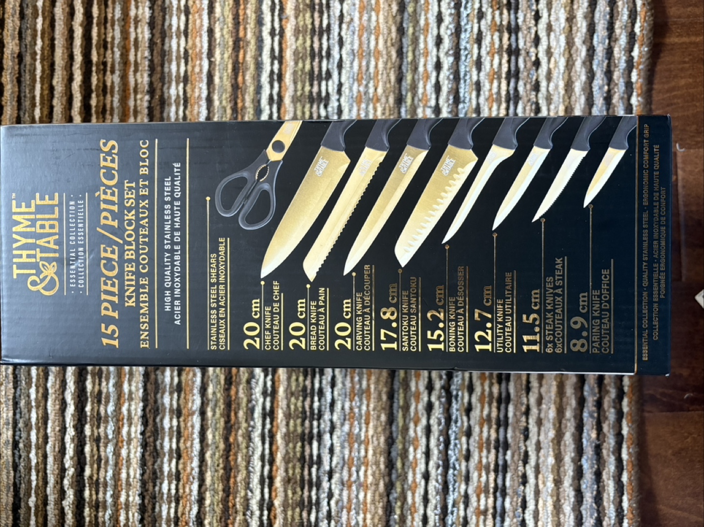 15-Pc Knife Set – Thyme & Table - $45 - photo 2