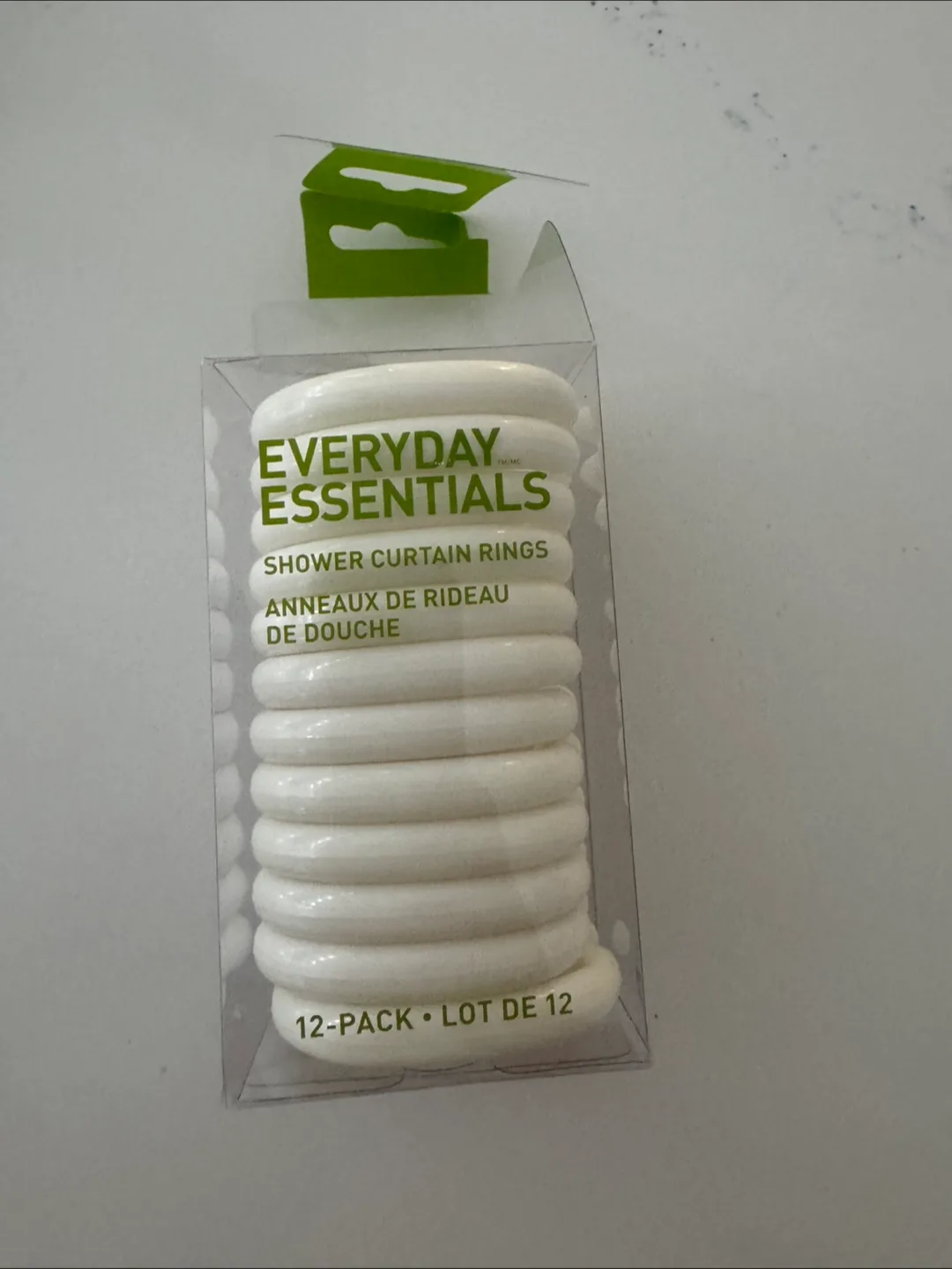 Everyday Essentials Shower Curtain Rings - 12 Pack thumbnail