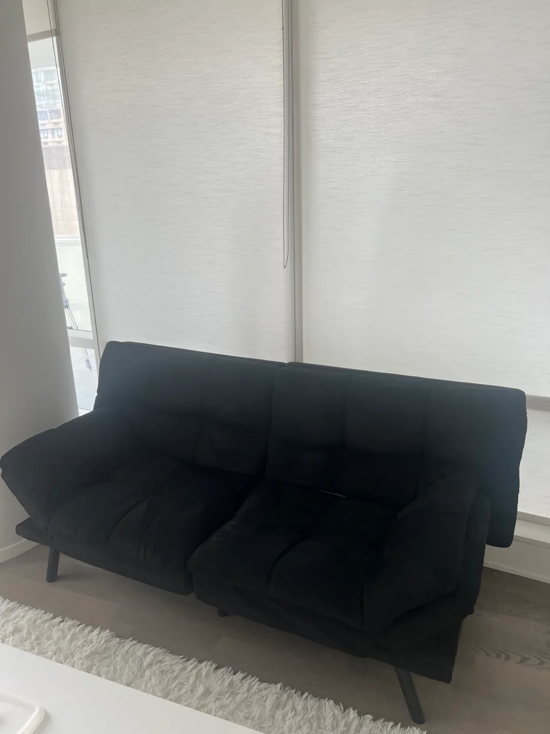Black Futon Sofa Bed thumbnail