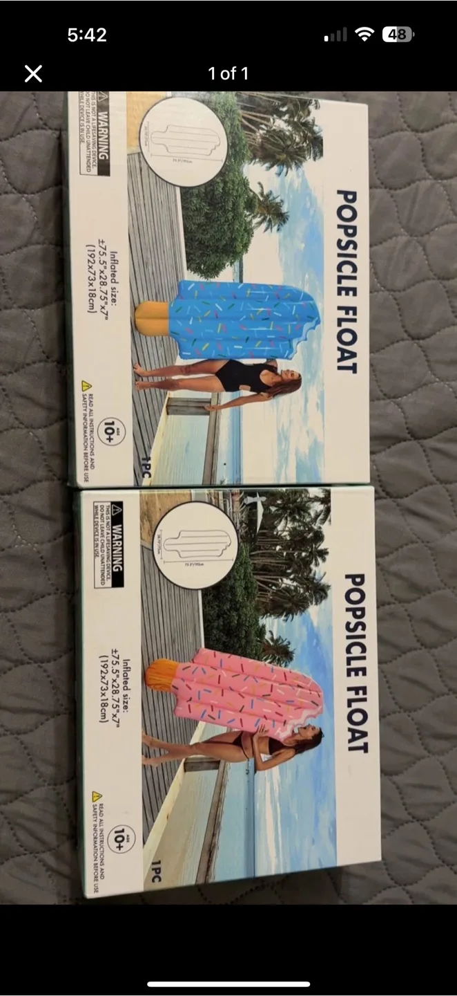 Popsicle Float - 75.5" x 28.75" x 7" thumbnail