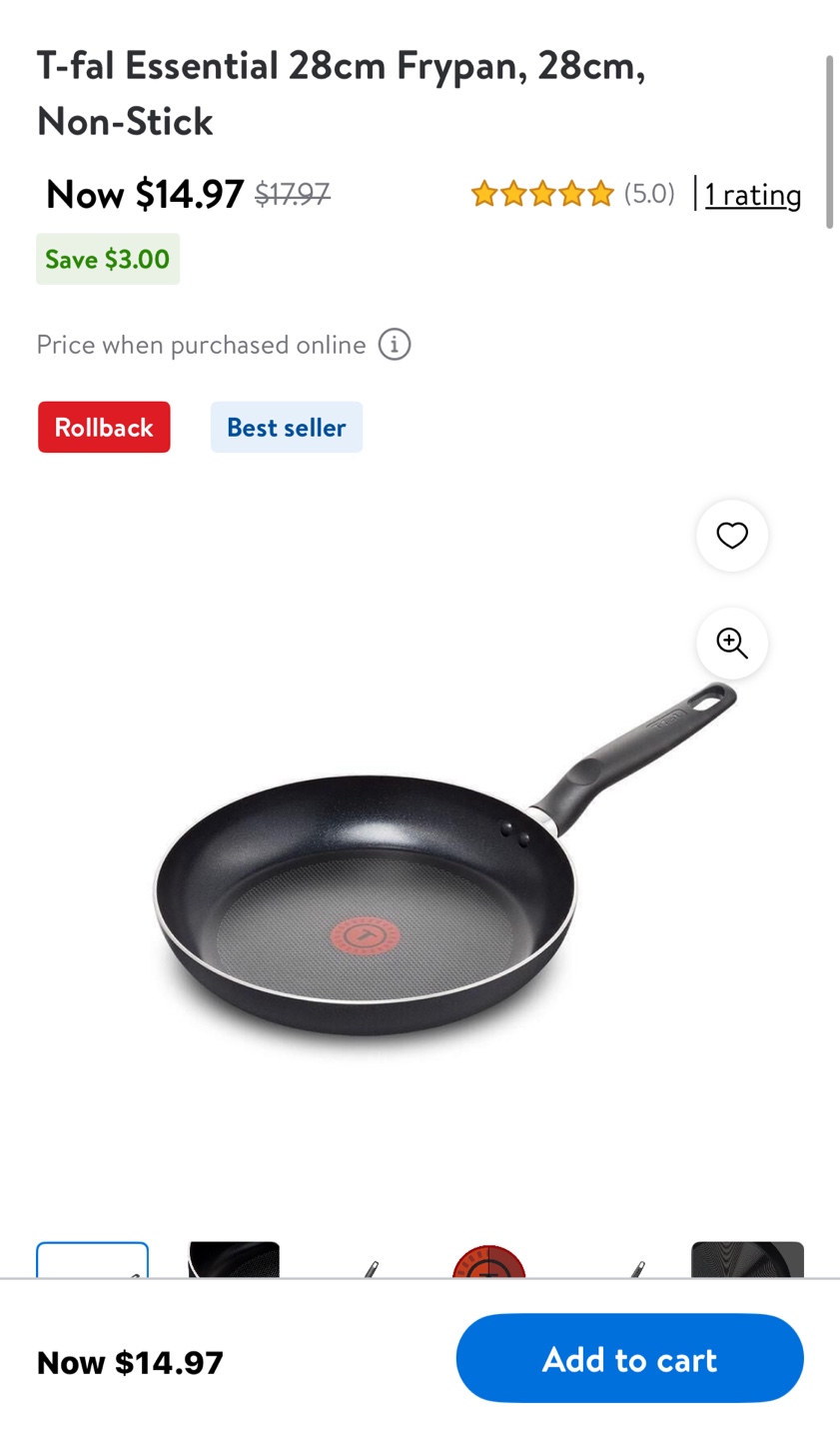 T-fal 28cm Non-Stick Frypan (not induction compatible) - photo 3