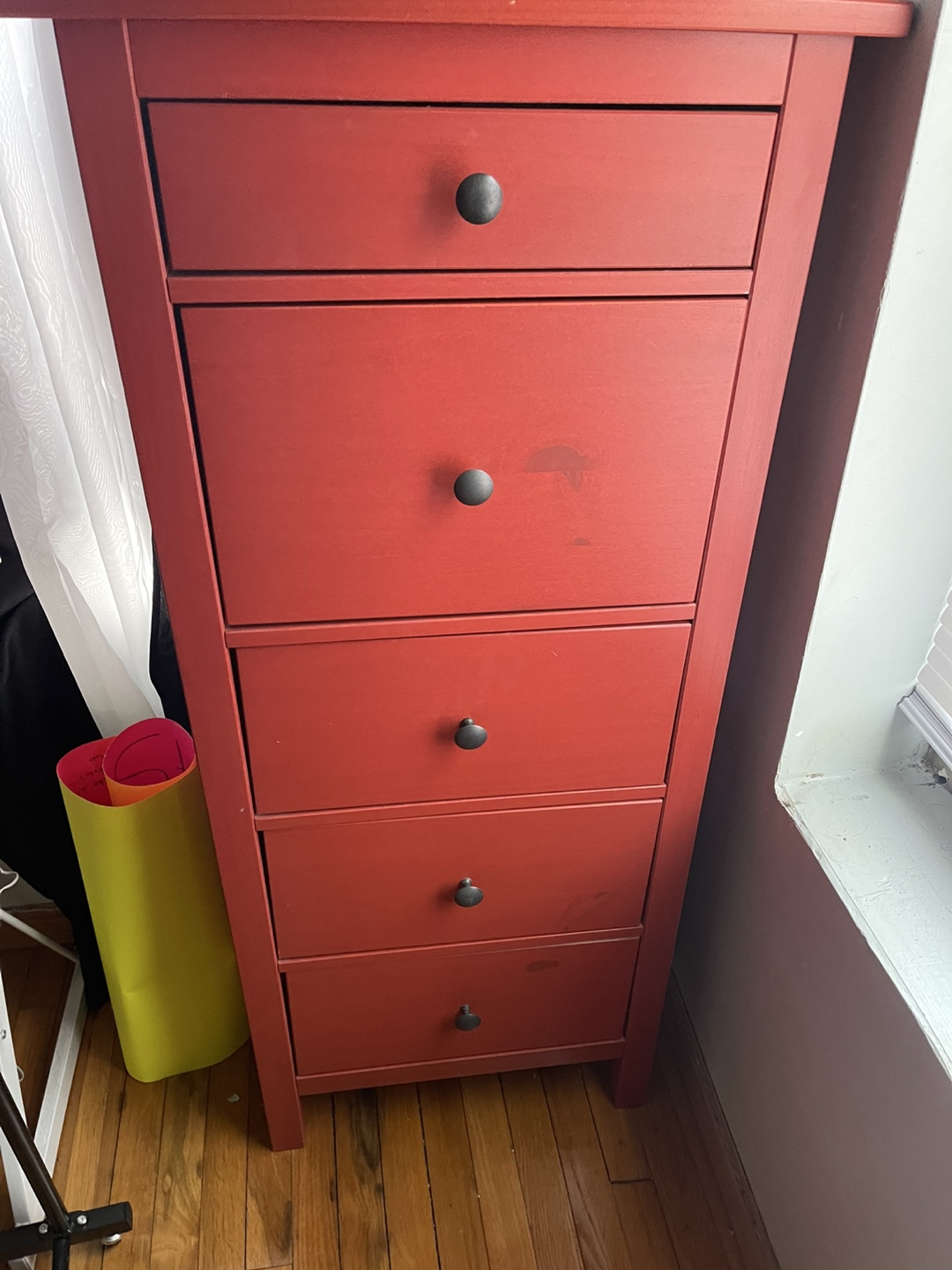 IKEA Hemnes 5 Drawer Natural Wood Tall Dresser - photo 4