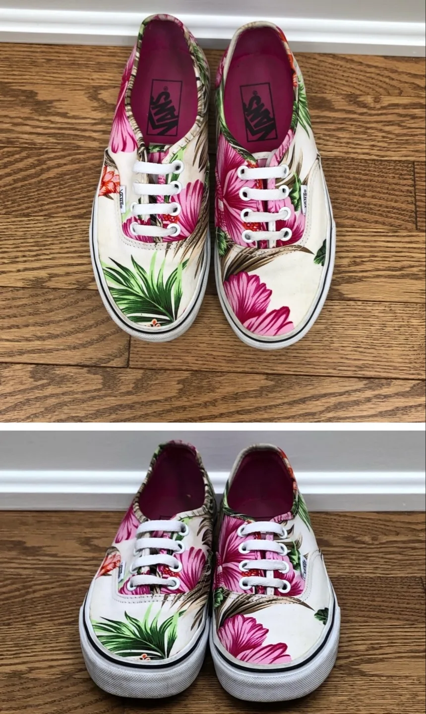 Vans Authentic Floral Shoes 5.5 women thumbnail