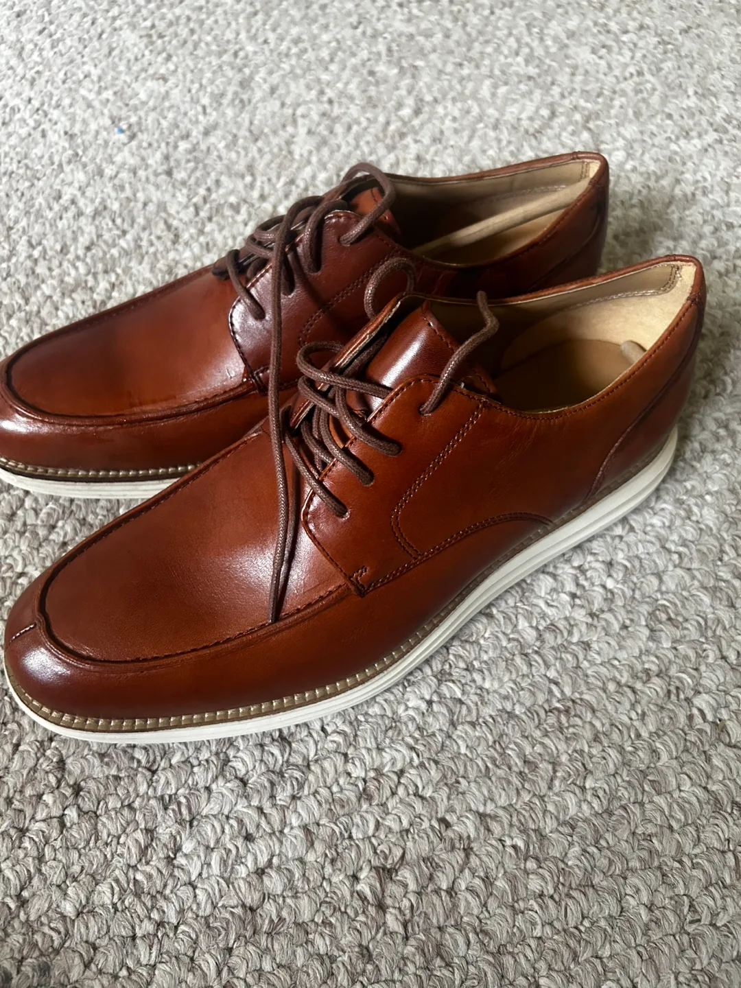 Cole Haan Men's Brown Leather Oxfords, Size 11 thumbnail