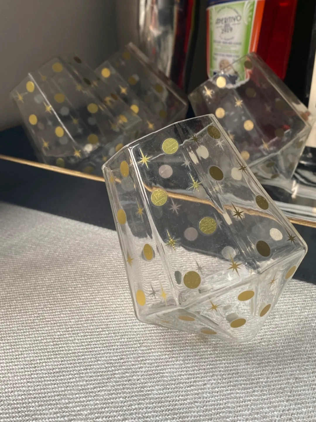4 vintage Polka Dot Glasses thumbnail