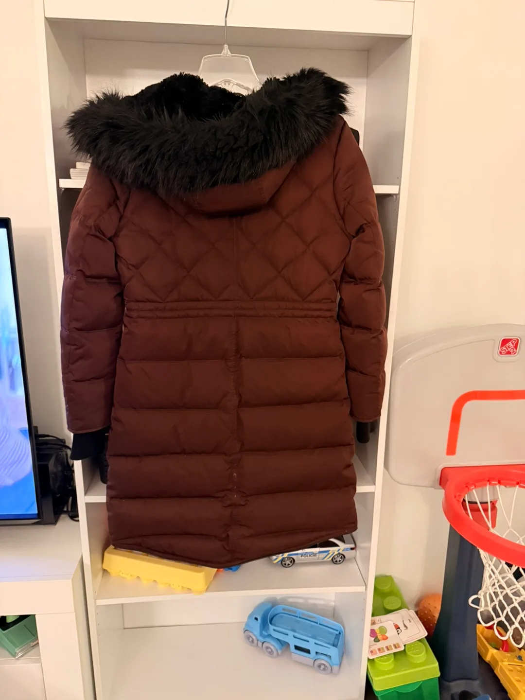 BCBGMAXAZRIA Brown Down Puffer Coat thumbnail
