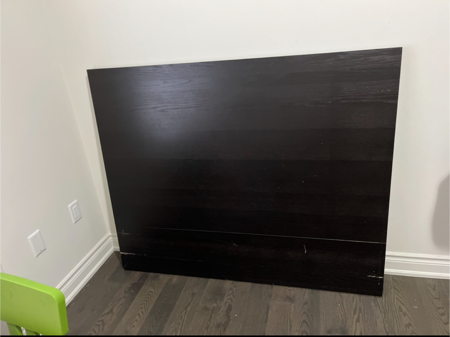 Dark Wood Headboard