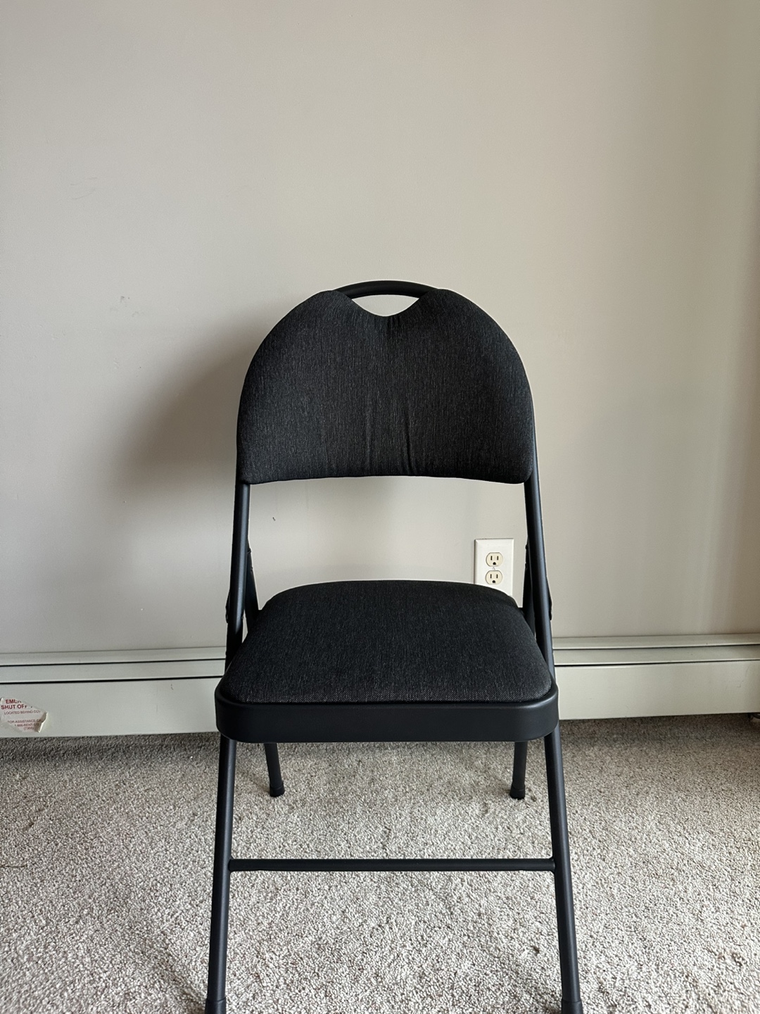 Black Folding Chair - photo 2