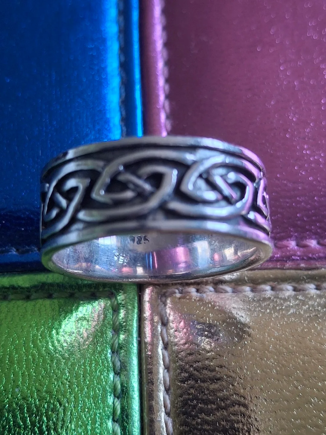 Men’s silver Celtic knot ring (stamped 925) thumbnail
