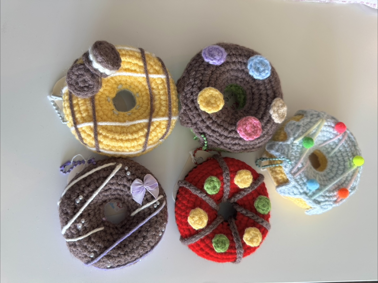Handmade Crochet Donuts with chain - photo 2