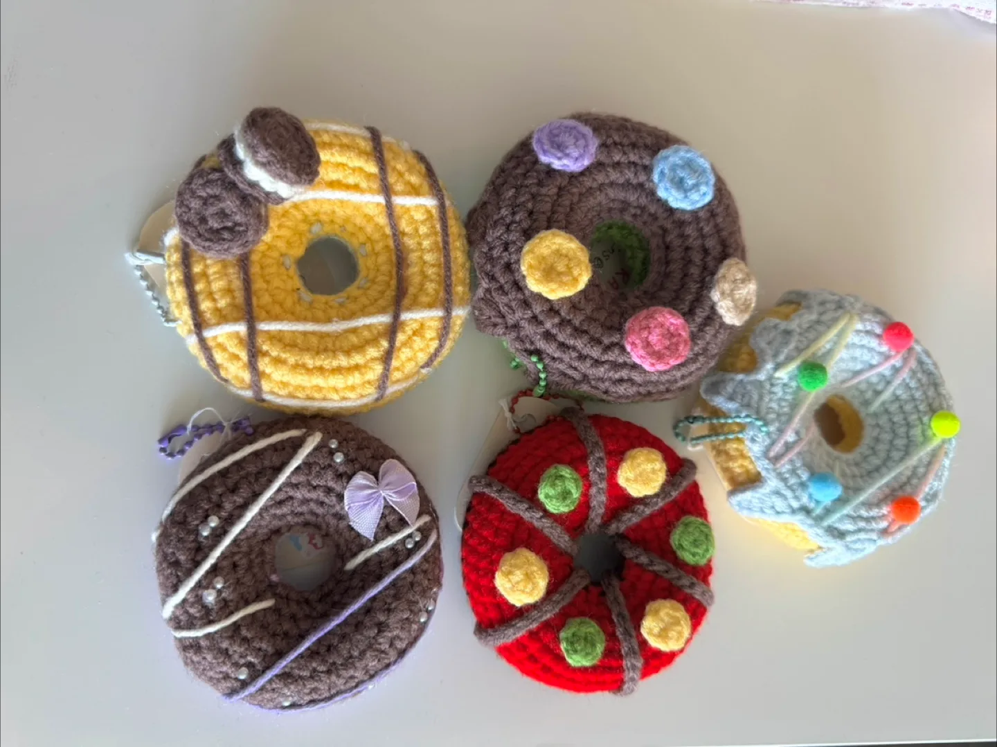 Handmade Crochet Donuts with chain image indicator(2)