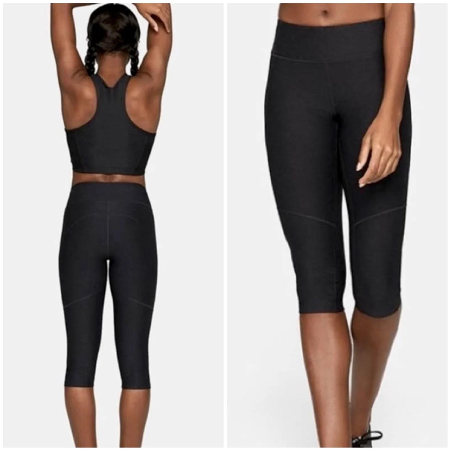 Outdoor Voices 3/4 Crop Compression Leggings in Black thumbnail