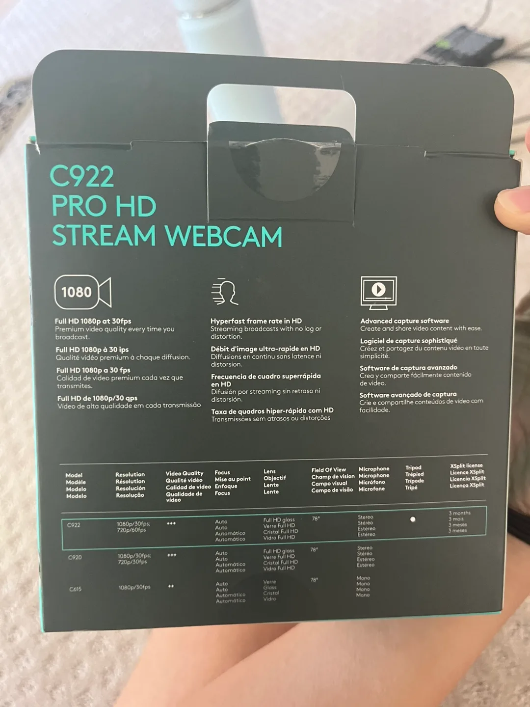Logitech C922 Pro HD Stream Webcam - Like New! image indicator(2)