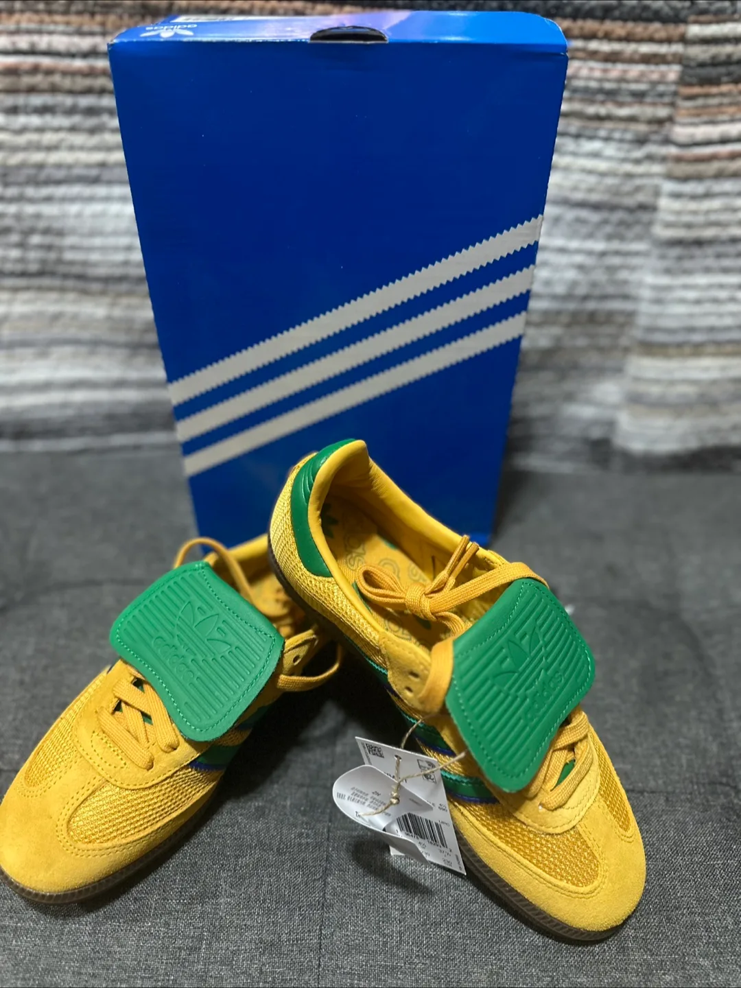 Adidas Samba OG Yellow/Green Size 6W thumbnail
