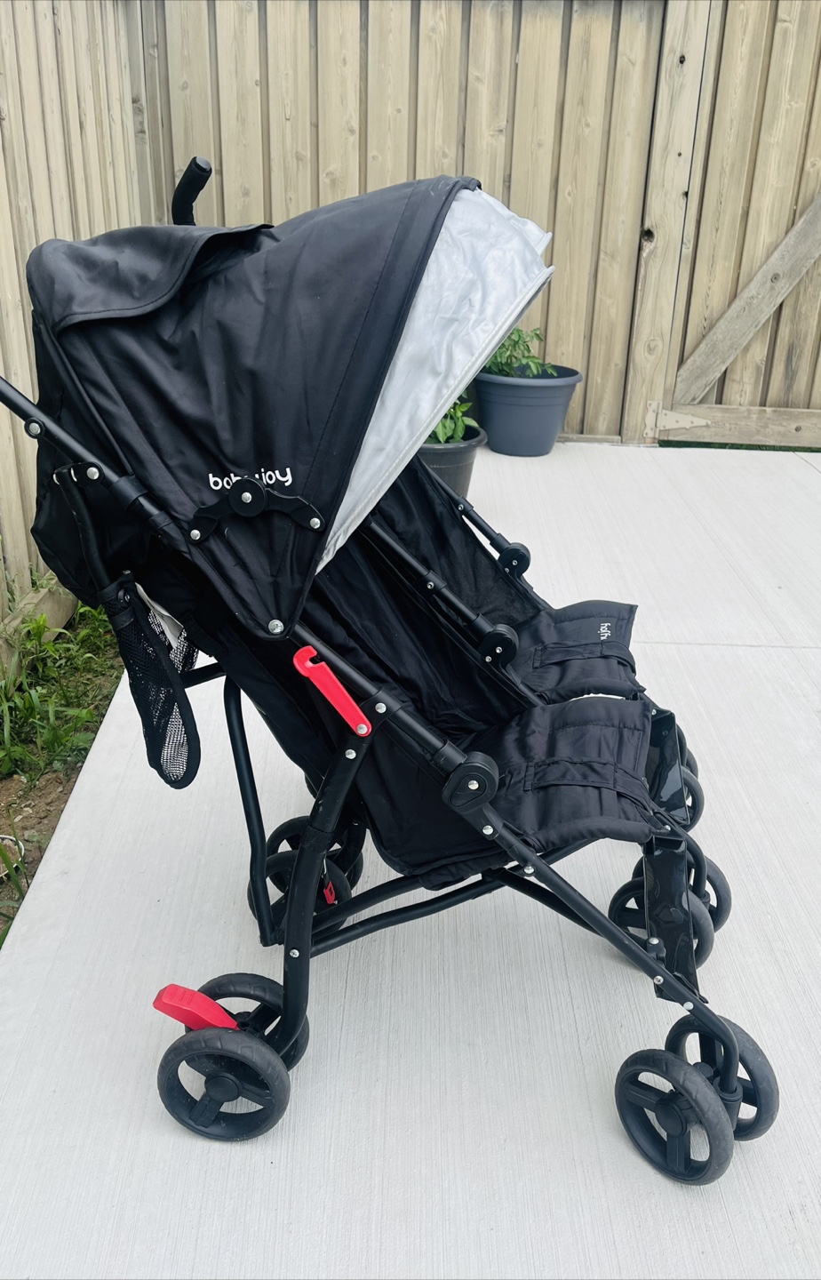 Baby Joy Twin Stroller - Black - photo 2