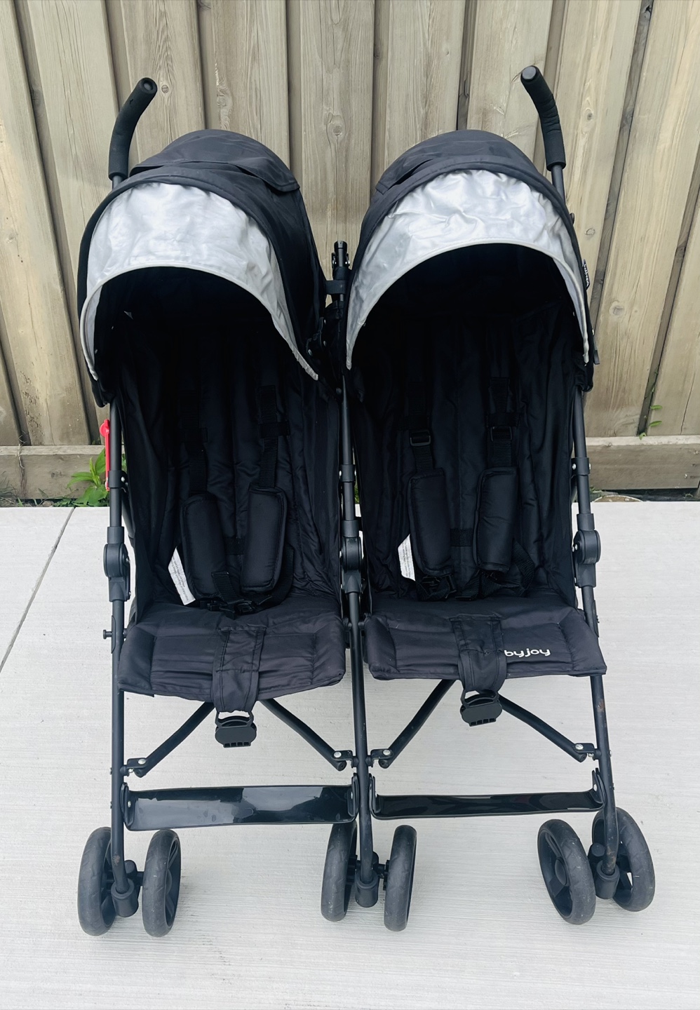 Baby Joy Twin Stroller - Black
