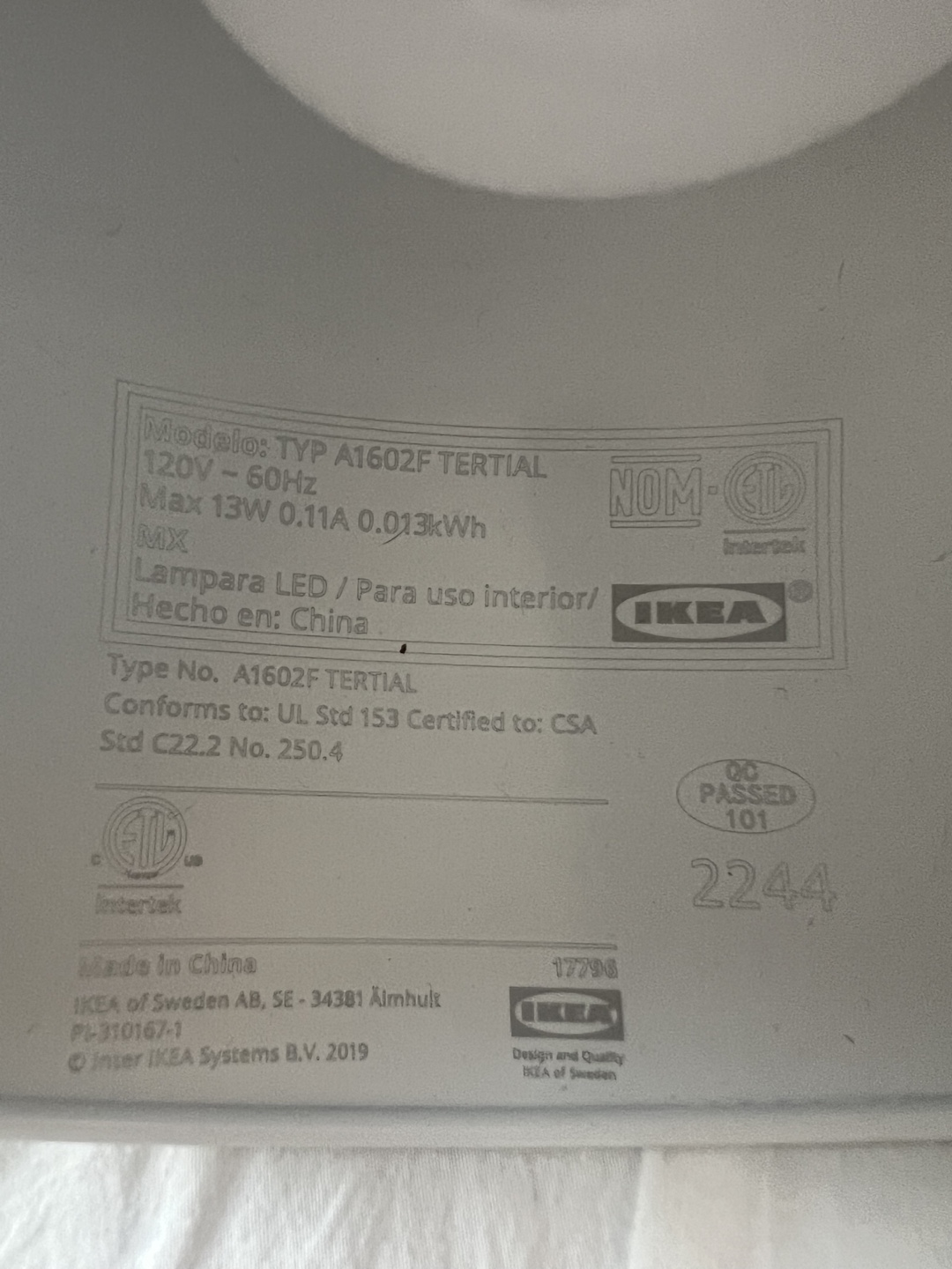 IKEA Tertial desk lamp - beige - photo 4