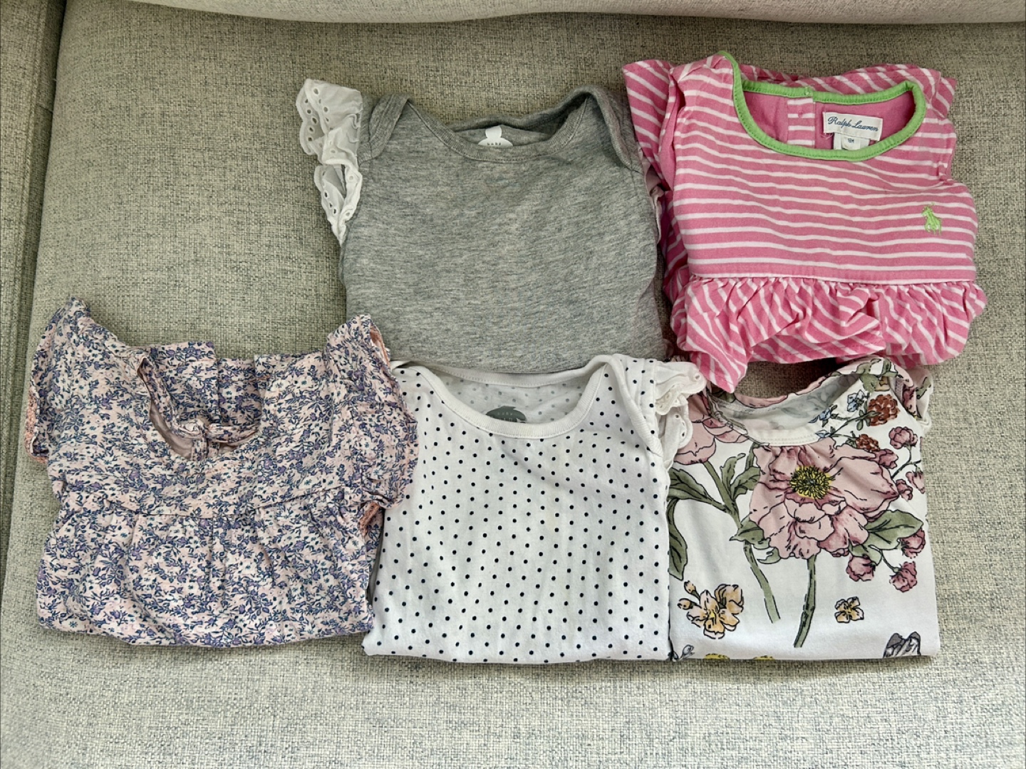 Baby GAP & Lollipops Bodysuits - Size 12-18 Months