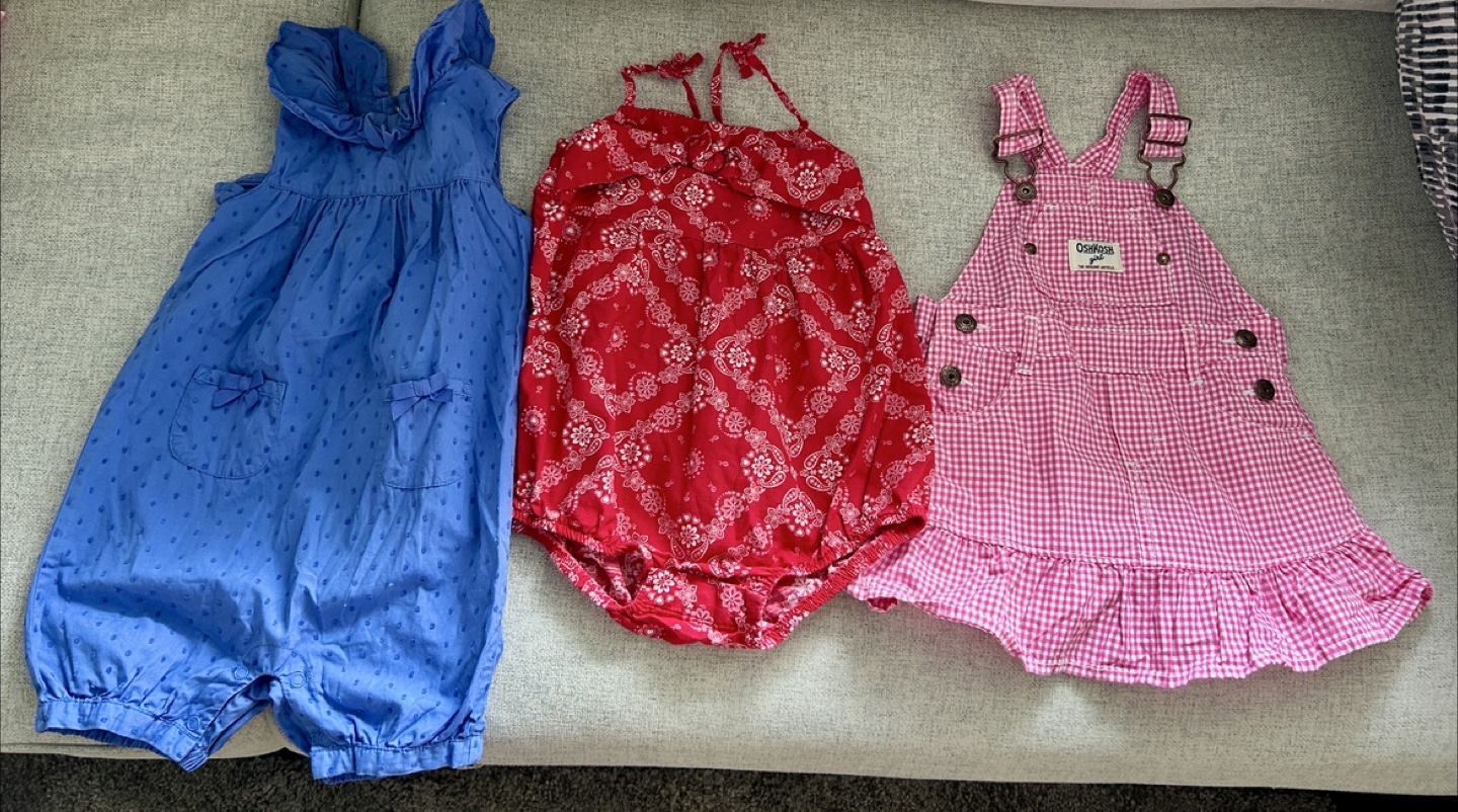 OshKosh B'gosh Baby Rompers - Set of 3